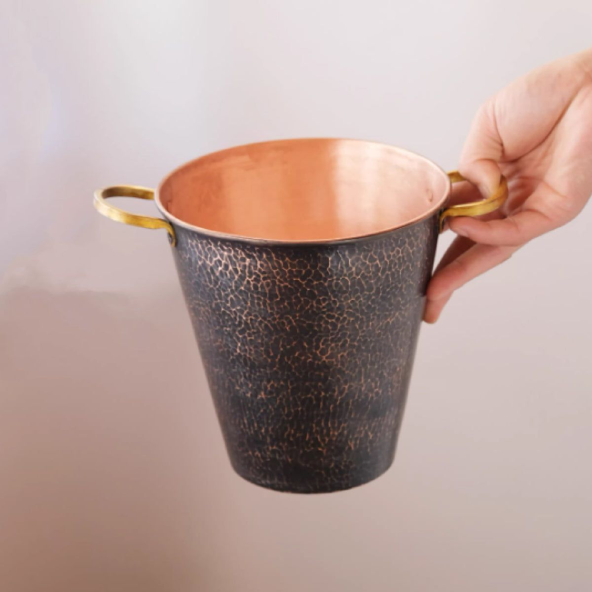 手工純銅雙耳冰桶 | 2色 | 口徑 15~20 cm 銅 冰桶
