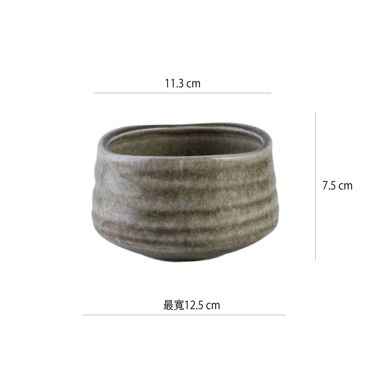 日式抹茶碗 | 墨藻綠 | 11.3 cm 陶瓷 碗 - 好生活實驗所