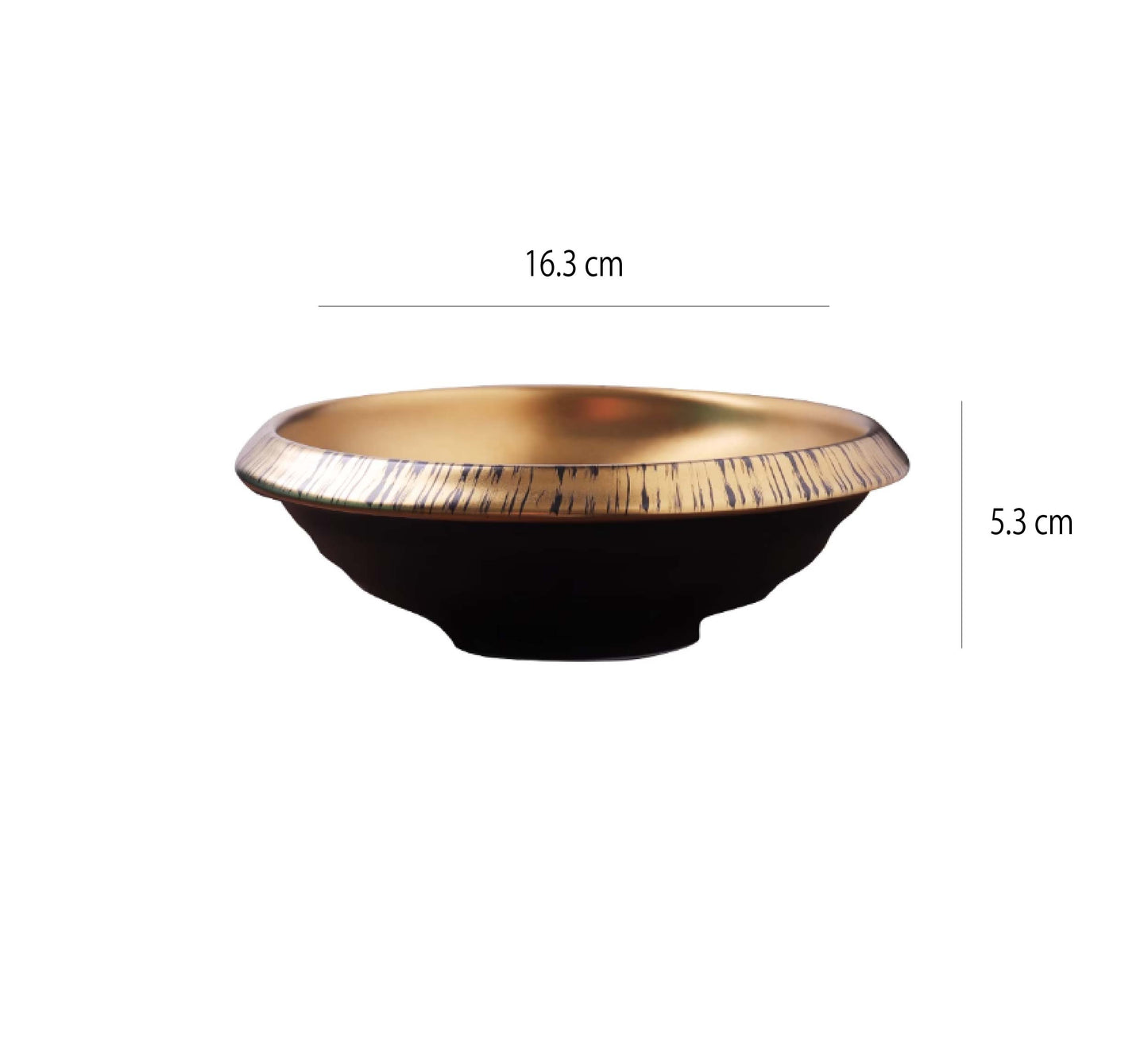 日式反口螺紋碗 | 金 | 16.3 cm 陶瓷 碗 - 好生活實驗所