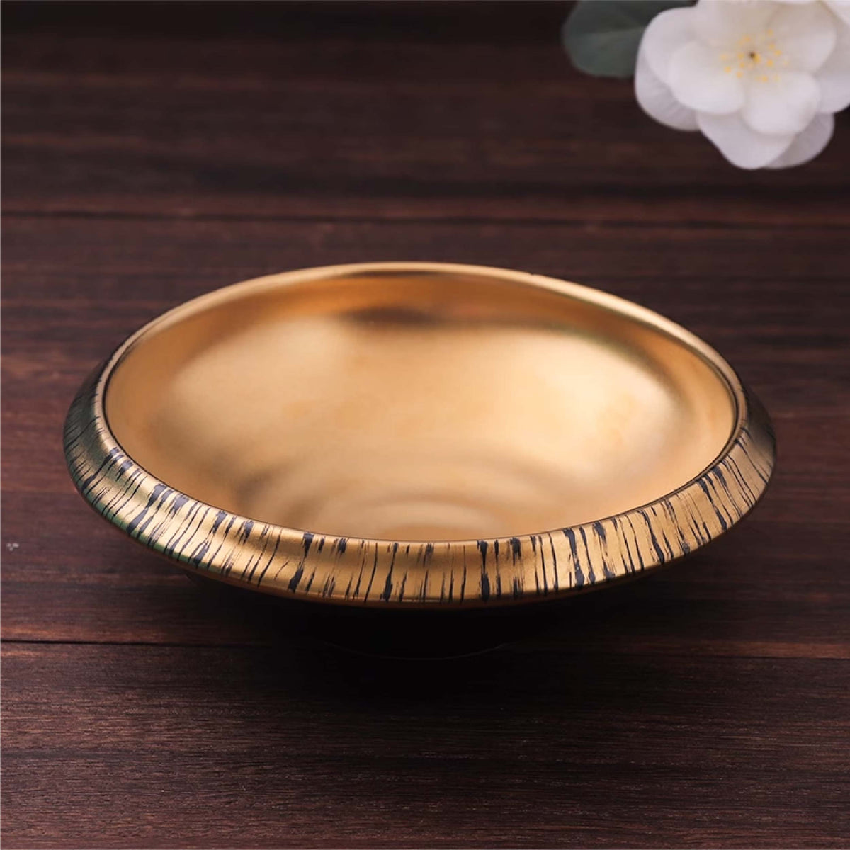 日式反口螺紋碗 | 金 | 16.3 cm 陶瓷 碗 - 好生活實驗所