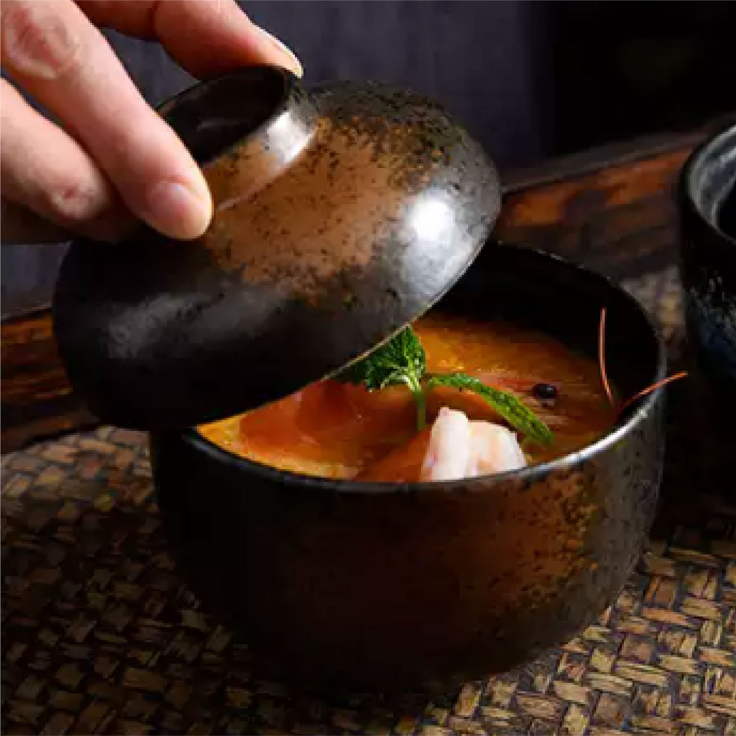 古韻蓋碗 | 墨繪 | 口徑10.5 cm 陶瓷 小碗