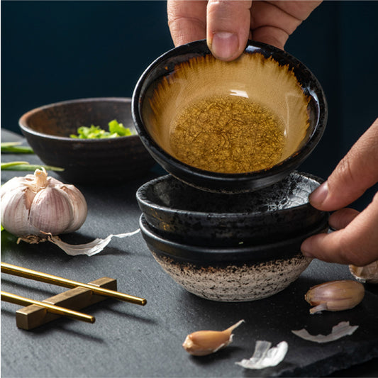 美光燒小菜碟 | 黃冰裂 | 9 cm 陶瓷 圓碟