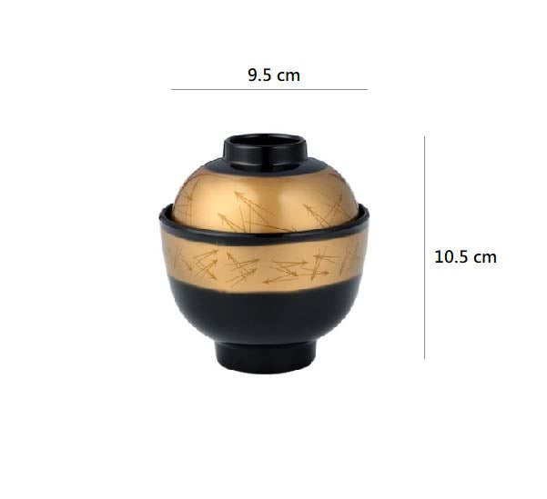 日式吸物蓋碗 | 金松針 | 口徑9.5 cm 食品級ABS 小碗 - 好生活實驗所