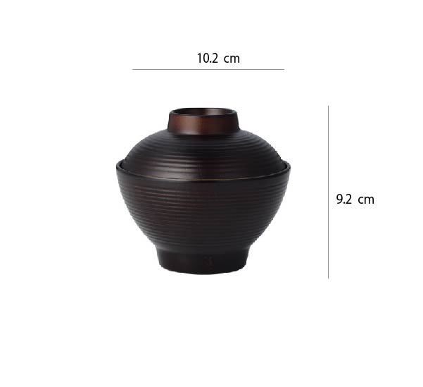 日式吸物蓋碗 | 螺紋 | 口徑10.2 cm 食品級ABS 小碗 - 好生活實驗所