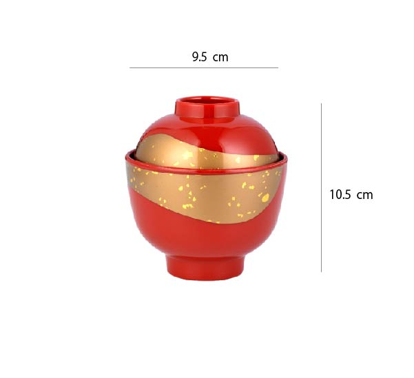 日式吸物蓋碗 | 流金紅 | 口徑9.5~11 cm 食品級ABS 碗 - 好生活實驗所