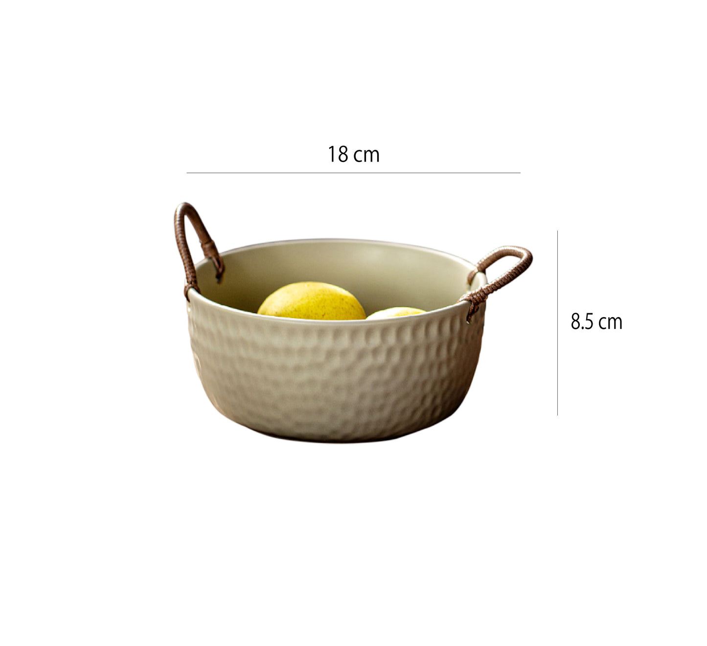 手编蠟繩粗陶碗 | 4色 | 口徑 18 cm 陶瓷 圓肚碗 - 好生活實驗所