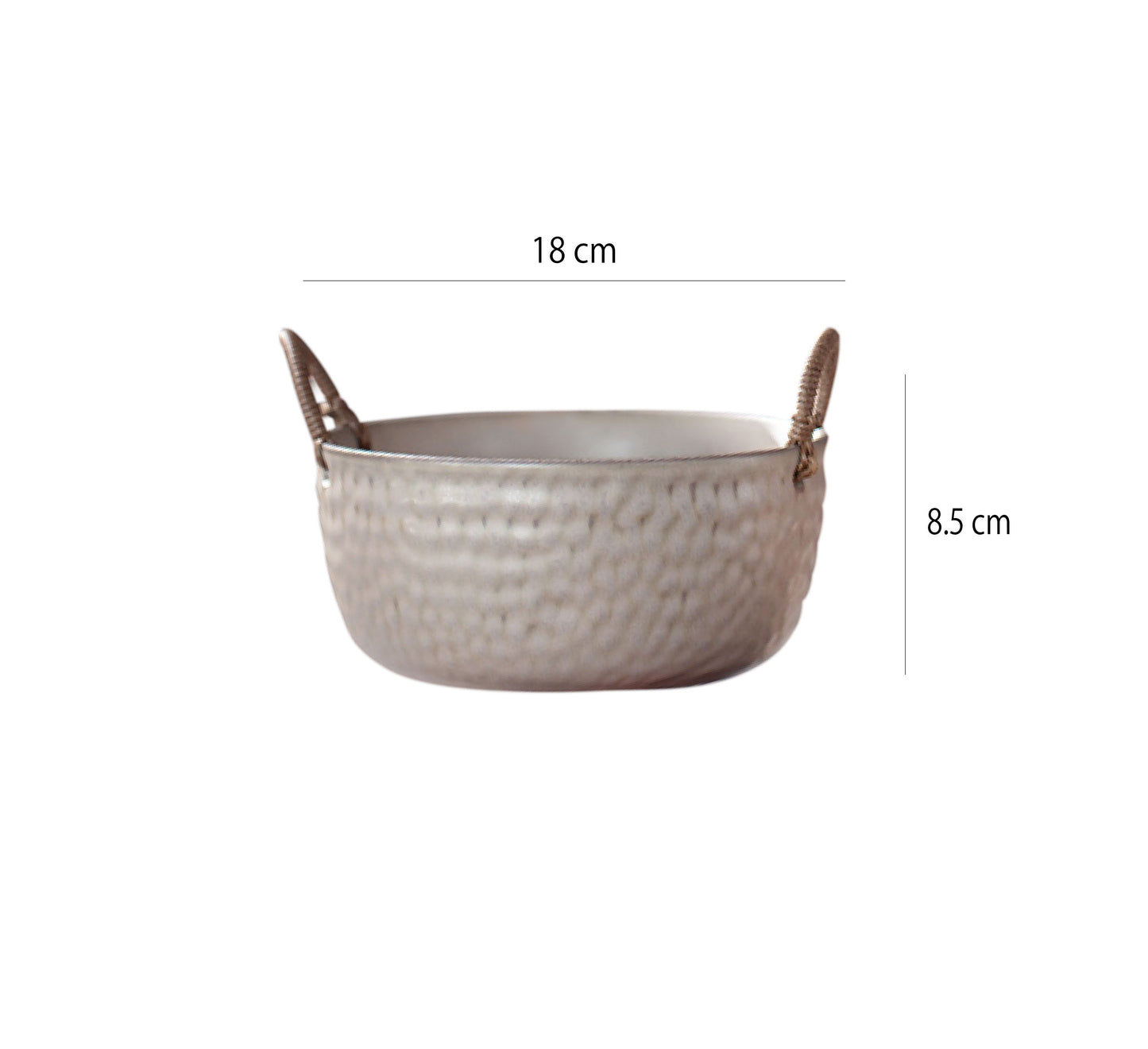 手编蠟繩粗陶碗 | 4色 | 口徑 18 cm 陶瓷 圓肚碗 - 好生活實驗所