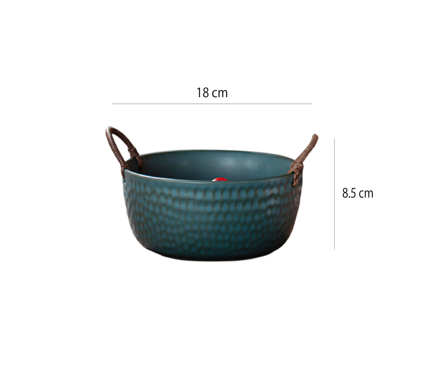 手编蠟繩粗陶碗 | 4色 | 口徑 18 cm 陶瓷 圓肚碗