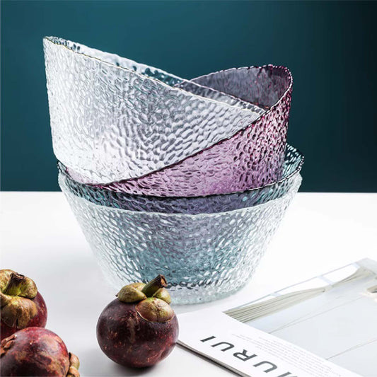 錘紋玻璃碗 | 6色 | 直徑21 * 底12 * 高9.5 cm 玻璃 碗