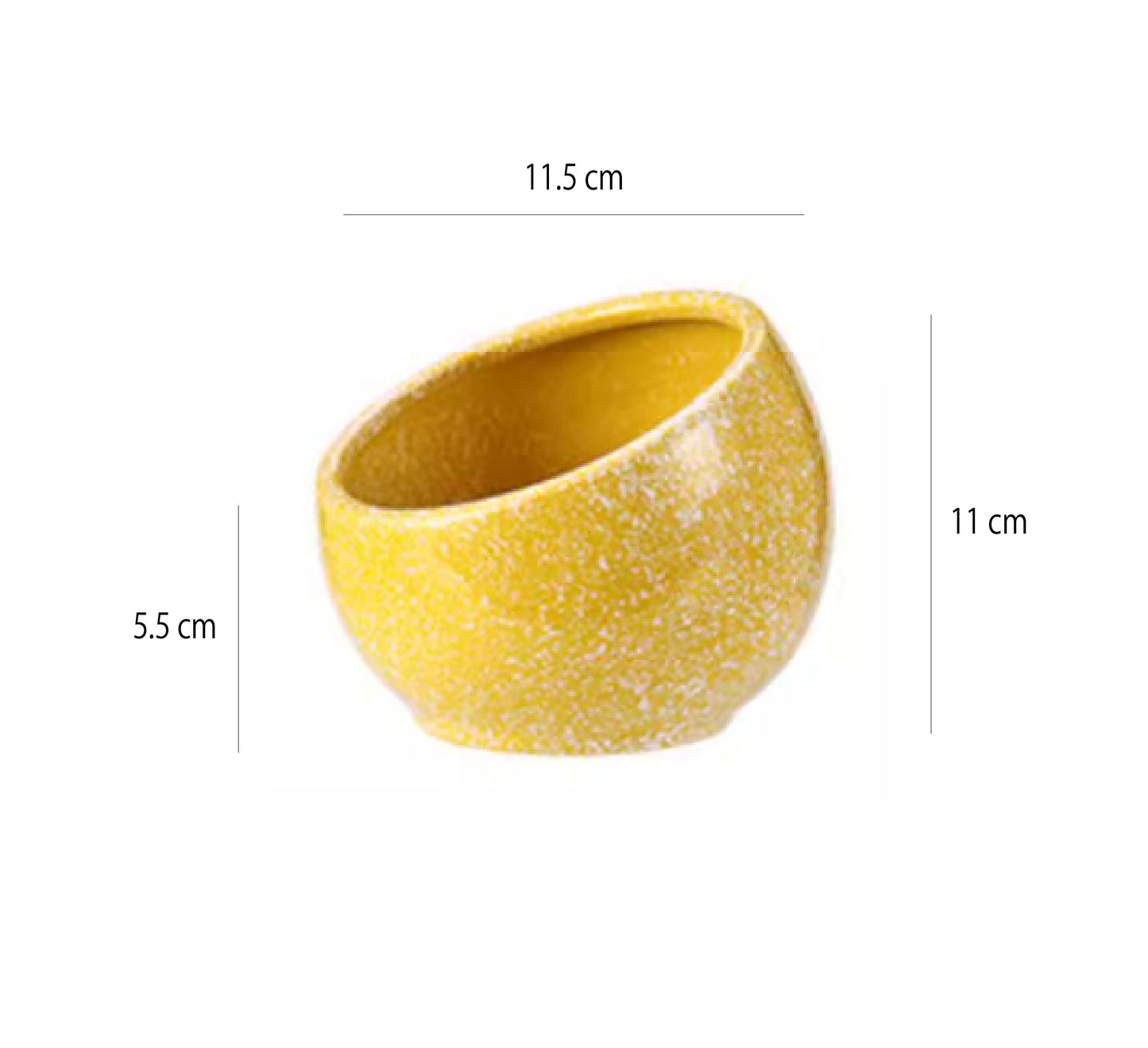 斜口彩色雪花調味碗 | 3色 | 口徑11.5~21.2 cm 陶瓷 醬料碗 - 好生活實驗所