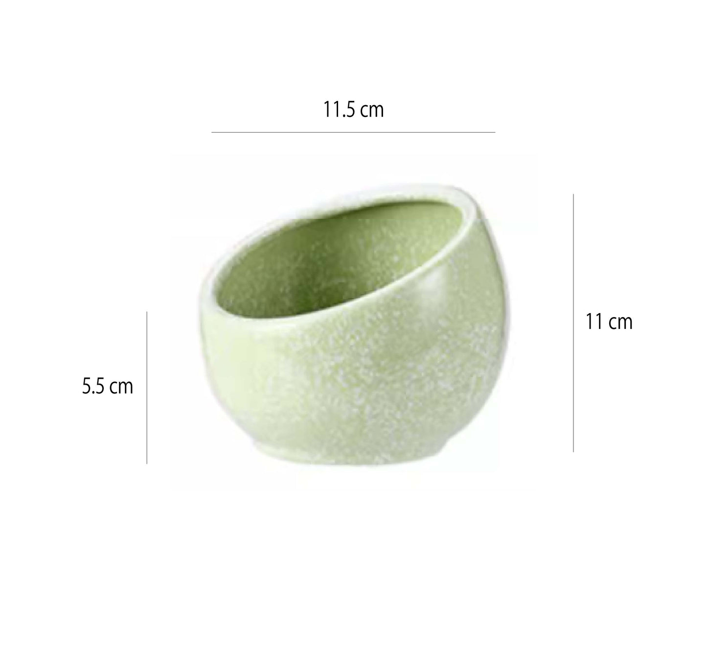 斜口彩色雪花調味碗 | 3色 | 口徑11.5~21.2 cm 陶瓷 醬料碗 - 好生活實驗所
