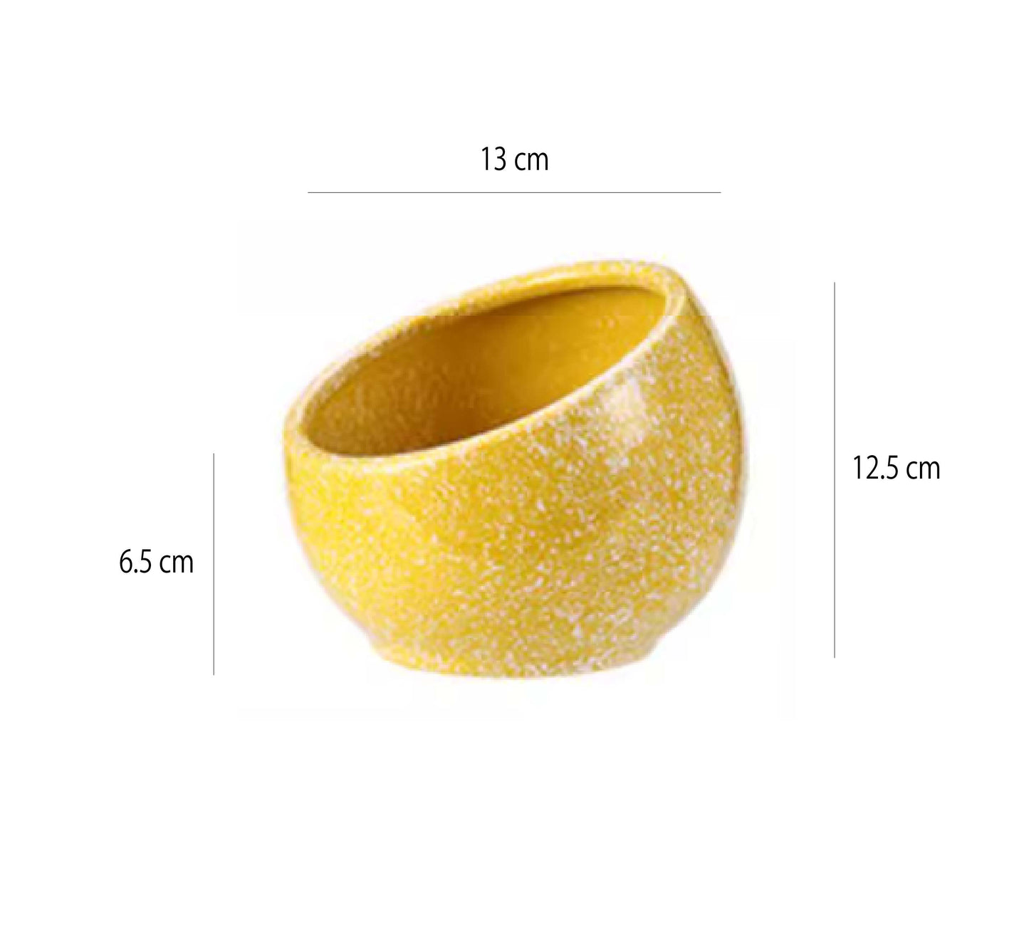 斜口彩色雪花調味碗 | 3色 | 口徑11.5~21.2 cm 陶瓷 醬料碗 - 好生活實驗所