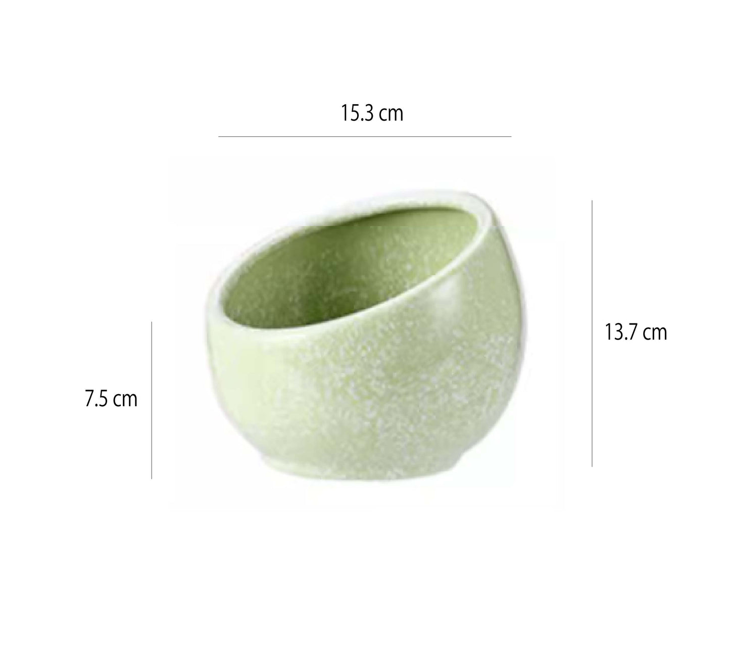 斜口彩色雪花調味碗 | 3色 | 口徑11.5~21.2 cm 陶瓷 醬料碗 - 好生活實驗所