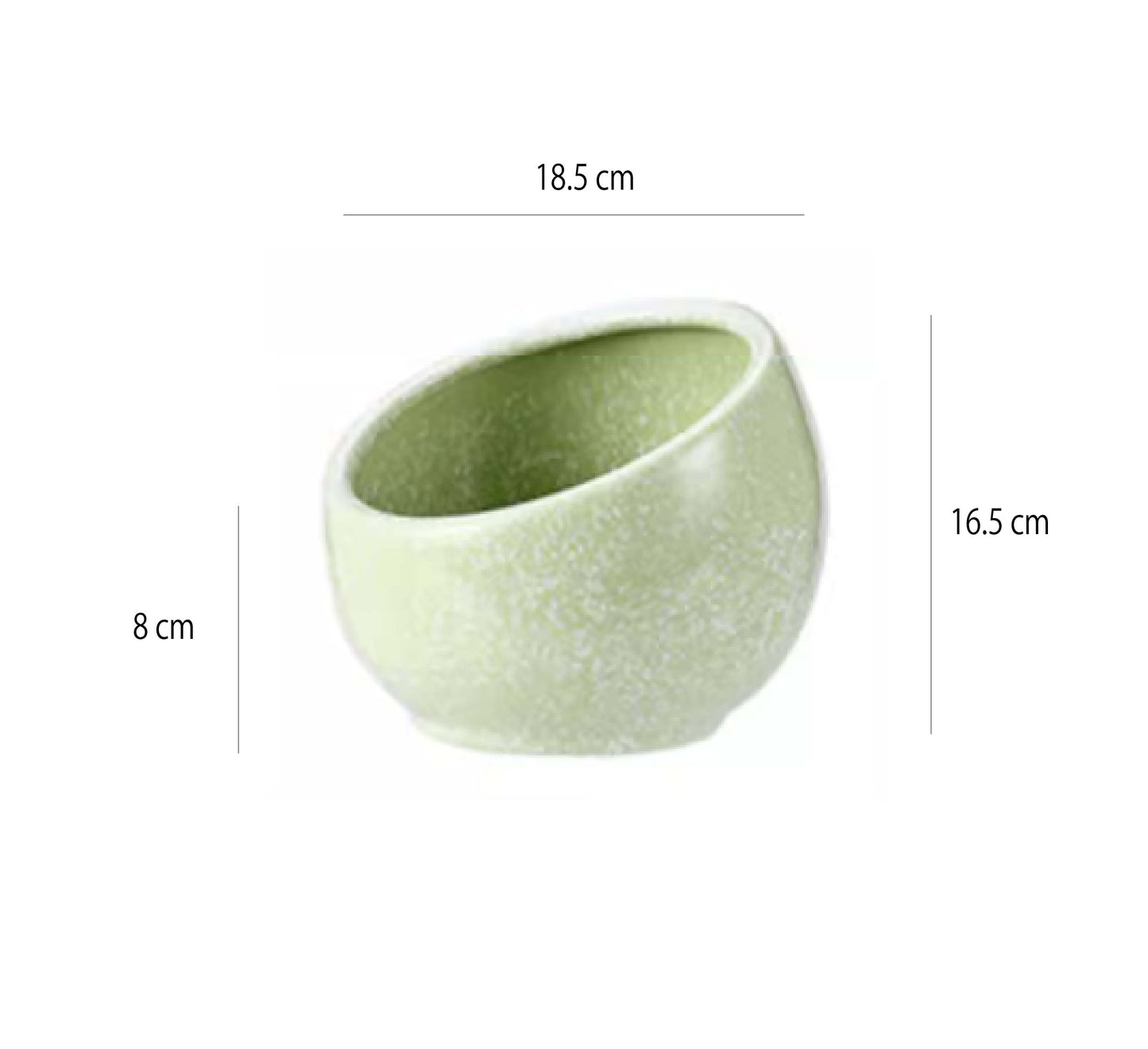 斜口彩色雪花調味碗 | 3色 | 口徑11.5~21.2 cm 陶瓷 醬料碗 - 好生活實驗所