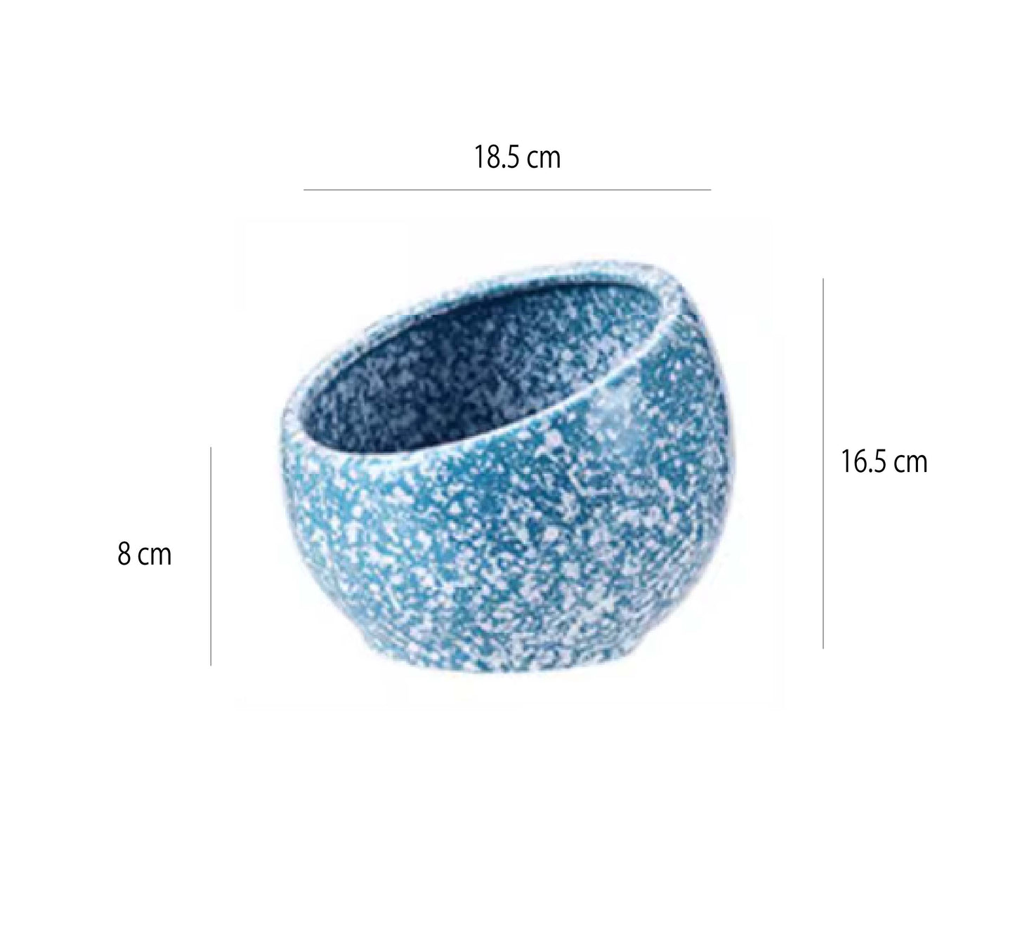 斜口彩色雪花調味碗 | 3色 | 口徑11.5~21.2 cm 陶瓷 醬料碗 - 好生活實驗所