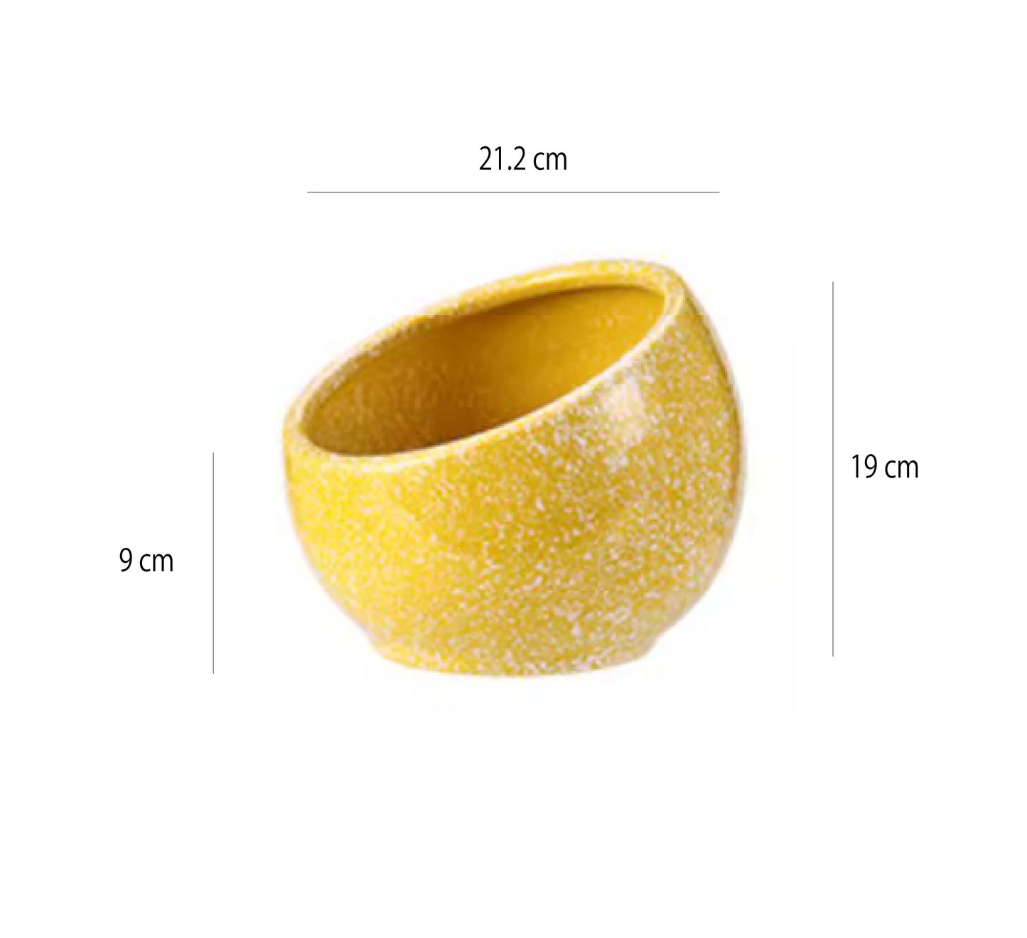 斜口彩色雪花調味碗 | 3色 | 口徑11.5~21.2 cm 陶瓷 醬料碗 - 好生活實驗所