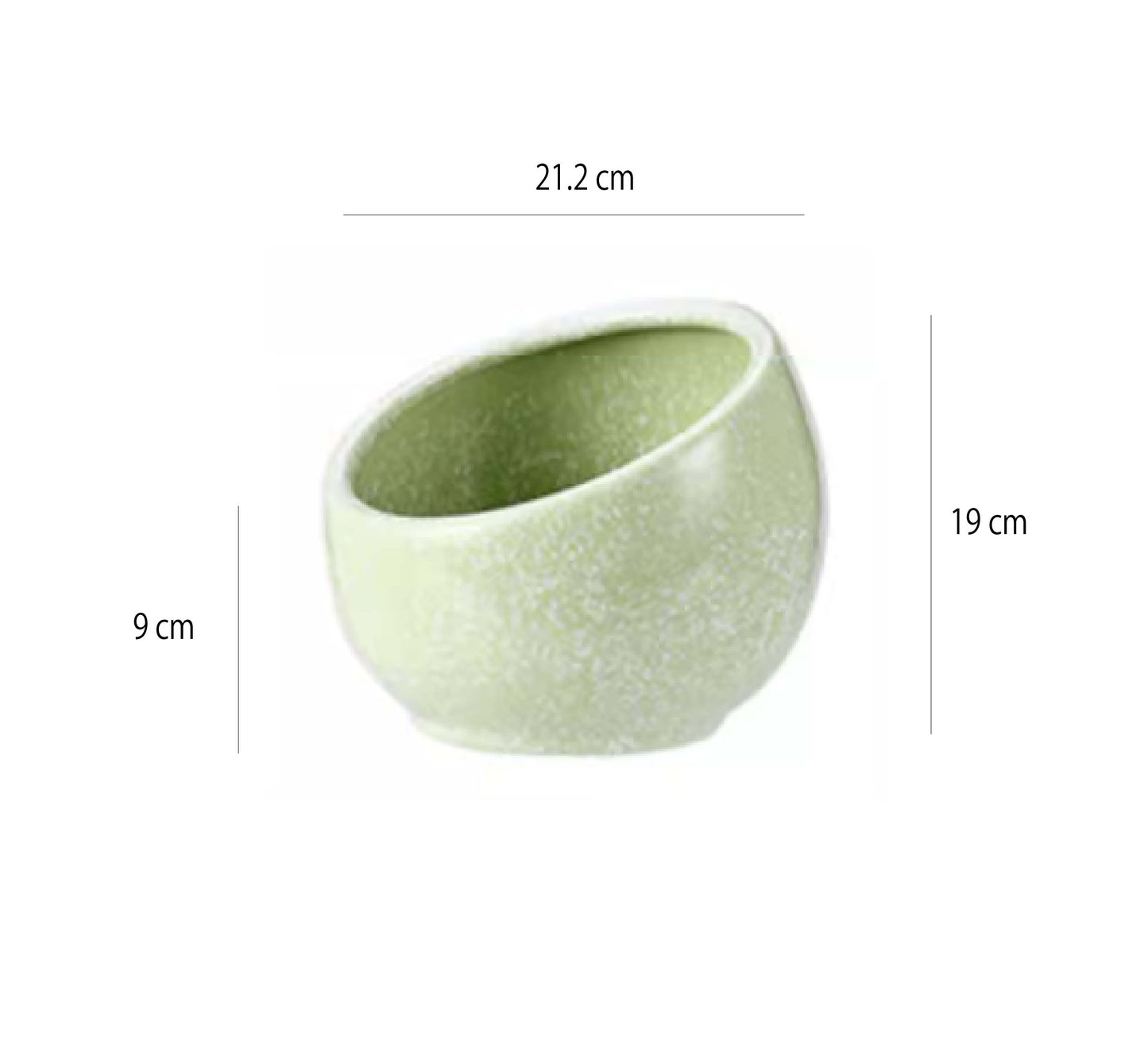 斜口彩色雪花調味碗 | 3色 | 口徑11.5~21.2 cm 陶瓷 醬料碗 - 好生活實驗所
