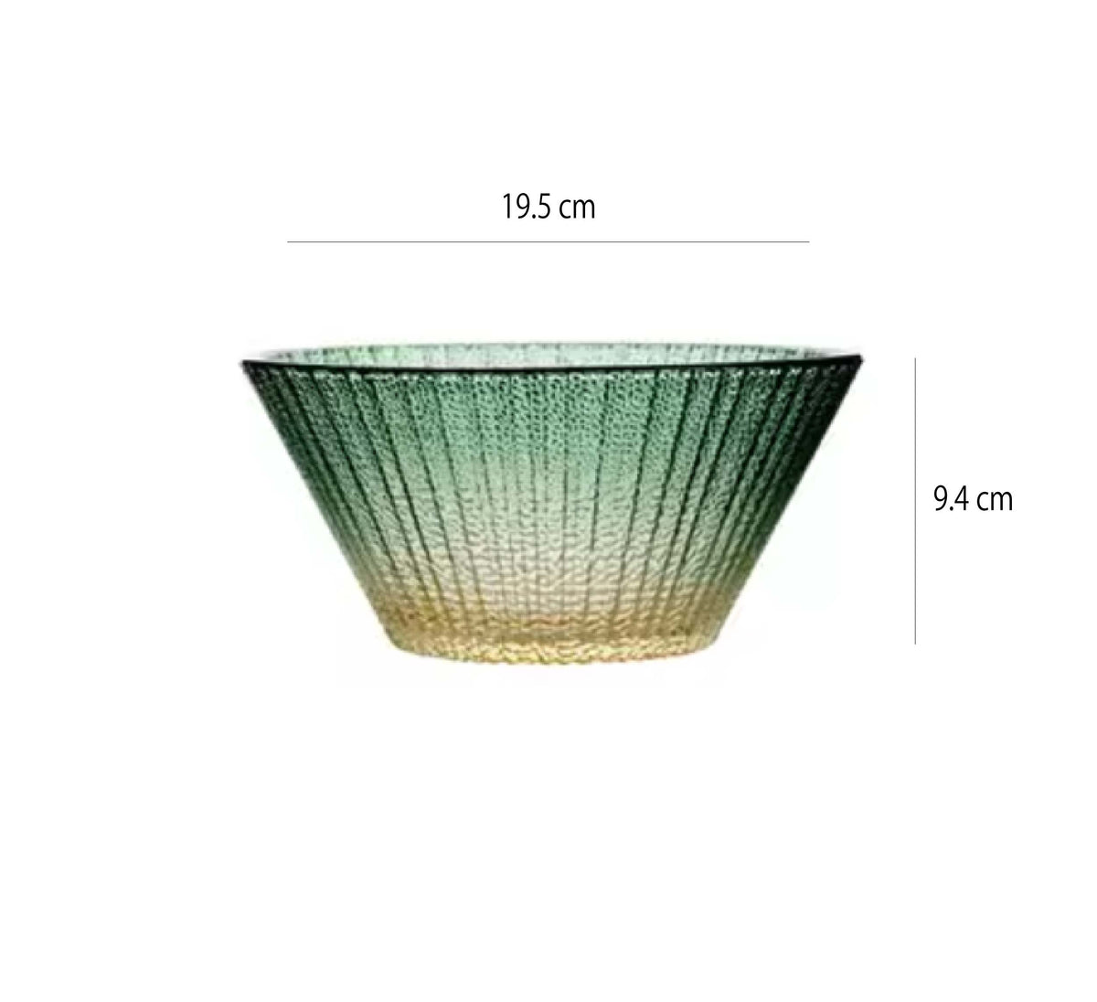 極光冰玻璃碗 | 3色 | 直徑19.5 cm 玻璃 碗 - 好生活實驗所