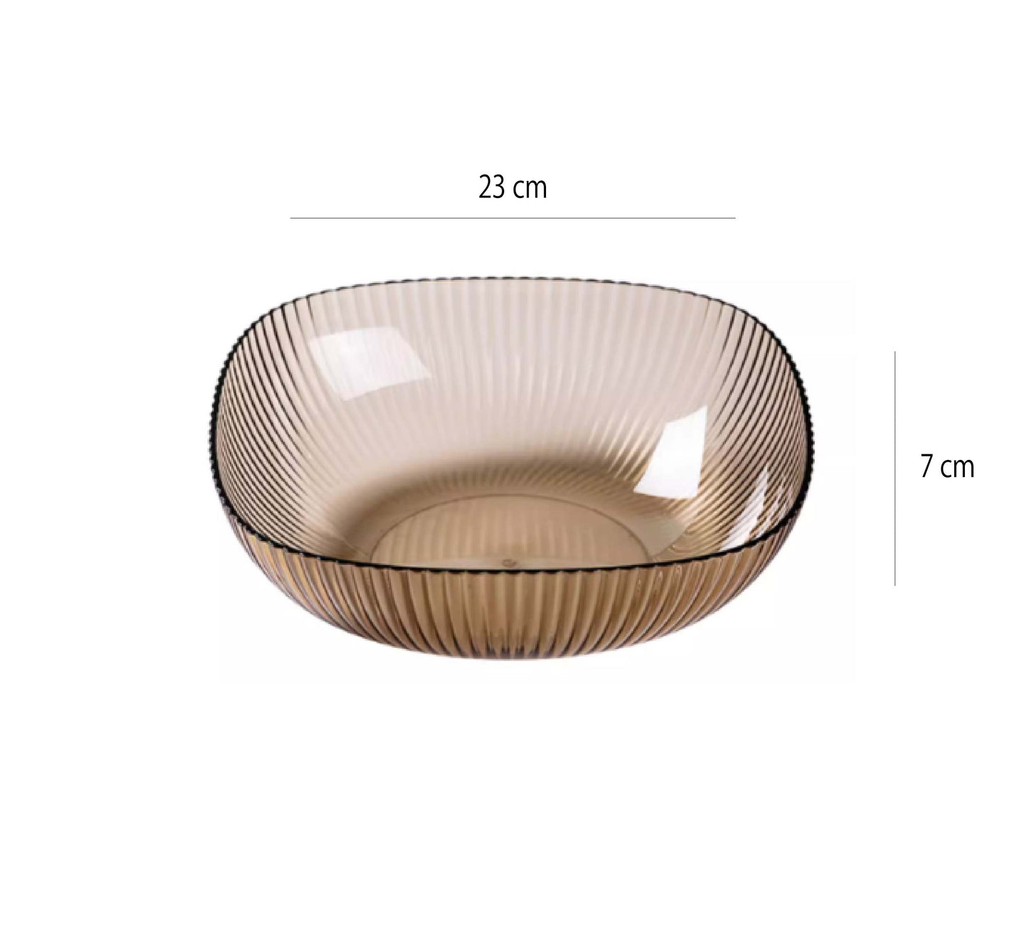 PET豎紋大方碗 | 6色 | 直徑23 cm PET 正方碗 - 好生活實驗所