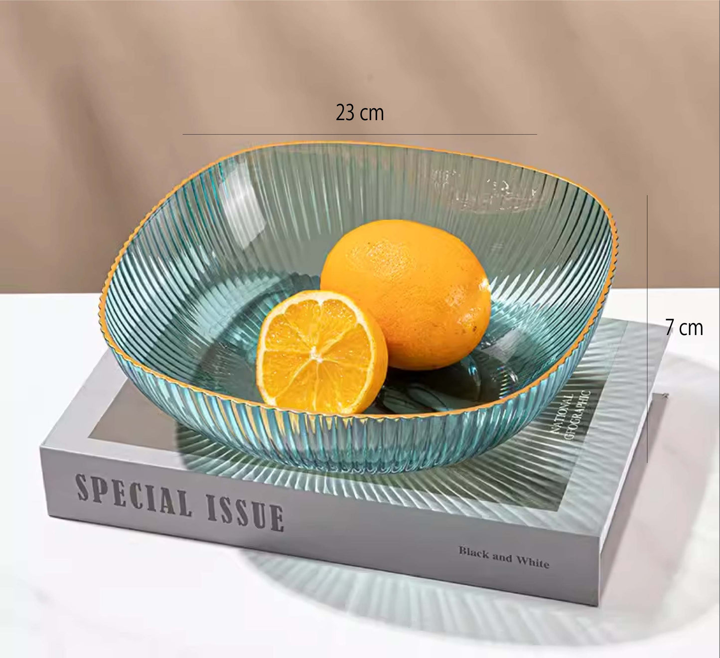 PET豎紋大方碗 | 6色 | 直徑23 cm PET 正方碗