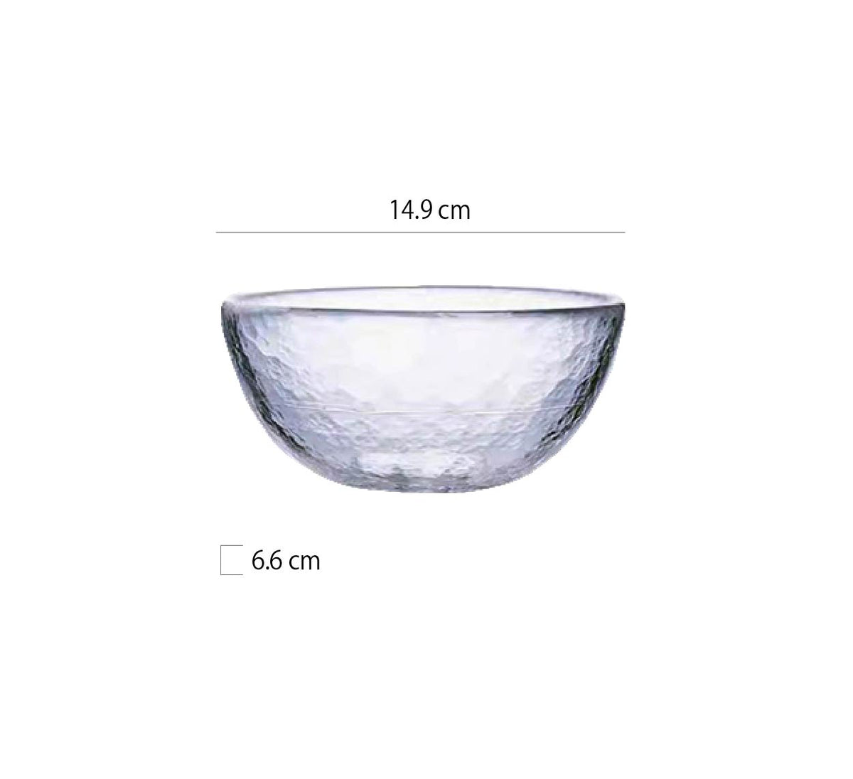 雪晶捶紋玻璃碗 | 透明 | 直徑12.9~20 cm 玻璃碗 - 好生活實驗所