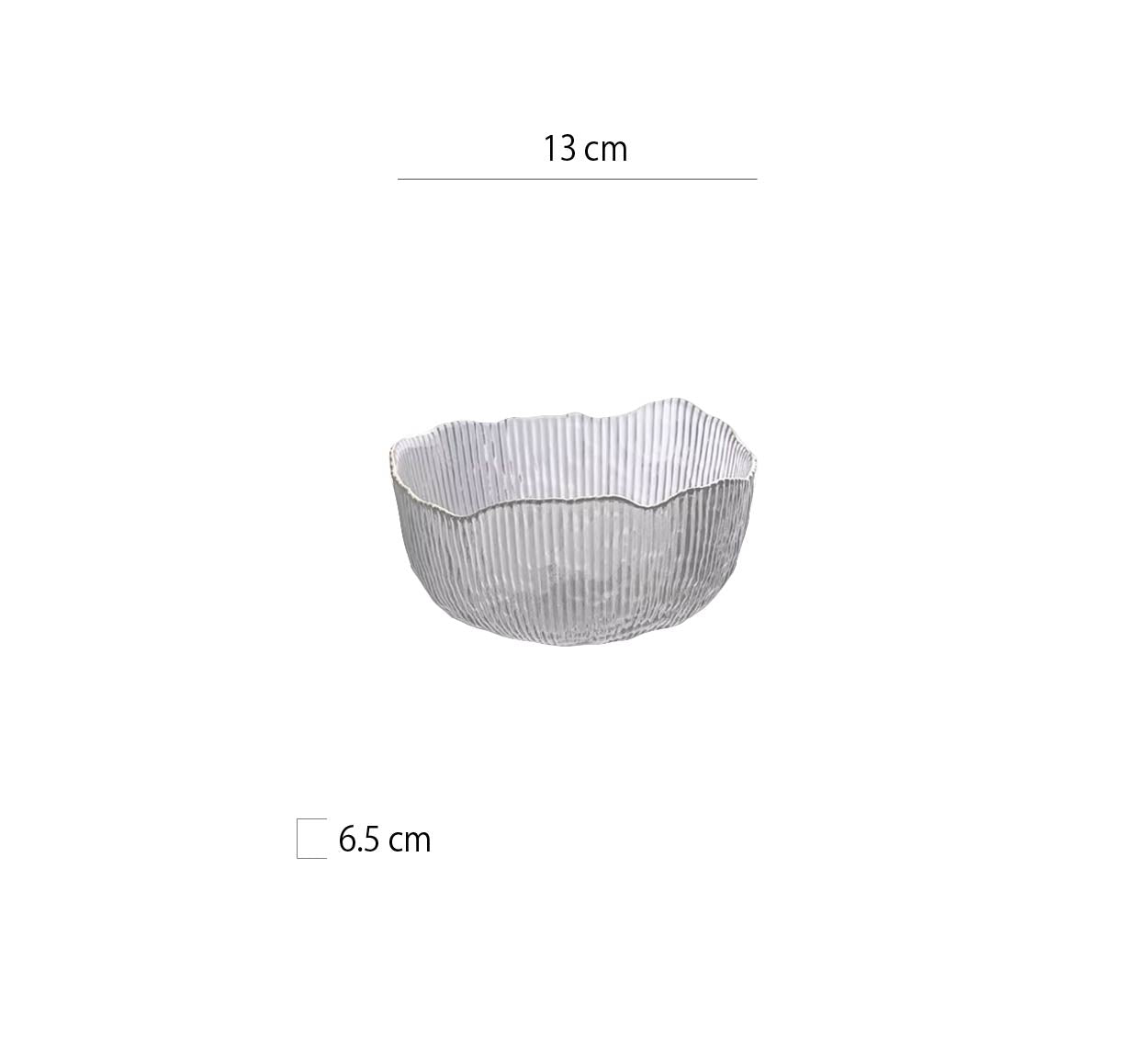 豎紋不規則金邊碗 | 2色 | 13~20 cm 玻璃 碗 - 好生活實驗所