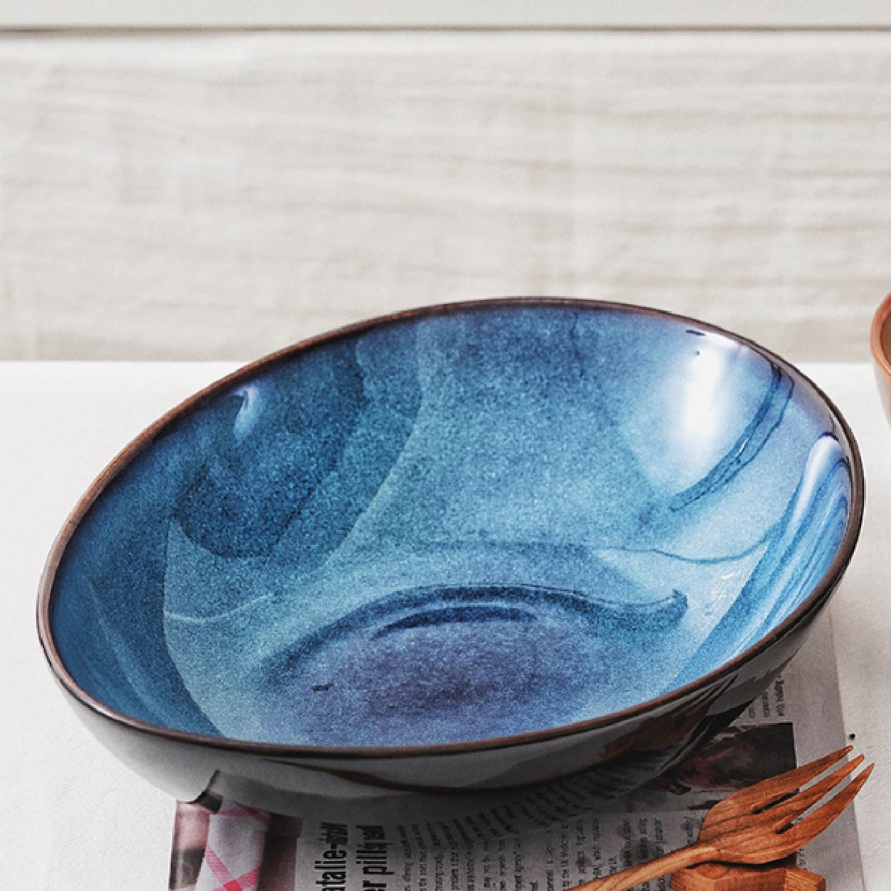 蛋型碗 | 5色 | 20.5cm 陶瓷 圓碗 - 好生活實驗所