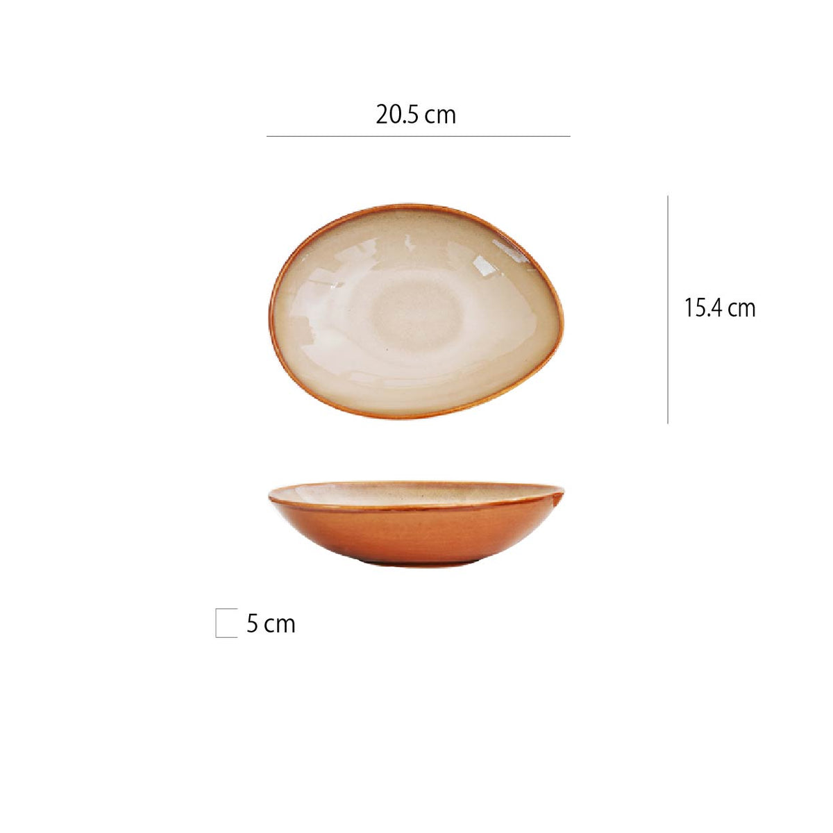 蛋型碗 | 5色 | 20.5cm 陶瓷 圓碗 - 好生活實驗所