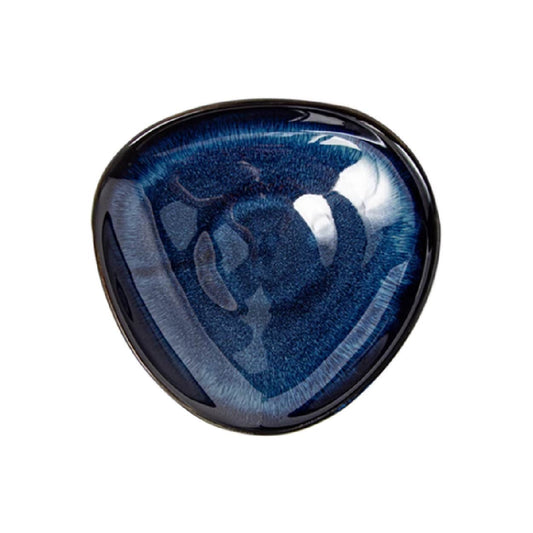 窯變釉浪型盤 | 藍色 | 14cm 陶瓷 不規則深盤