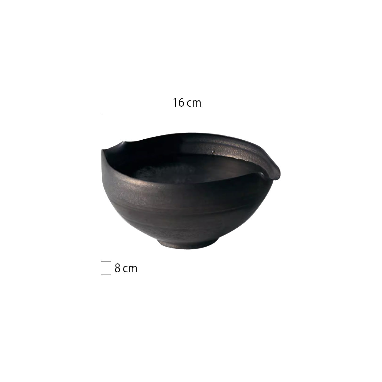 禪金手工雙嘴缽 | 黑金 | 16cm 陶瓷 鳥嘴碗 - 好生活實驗所