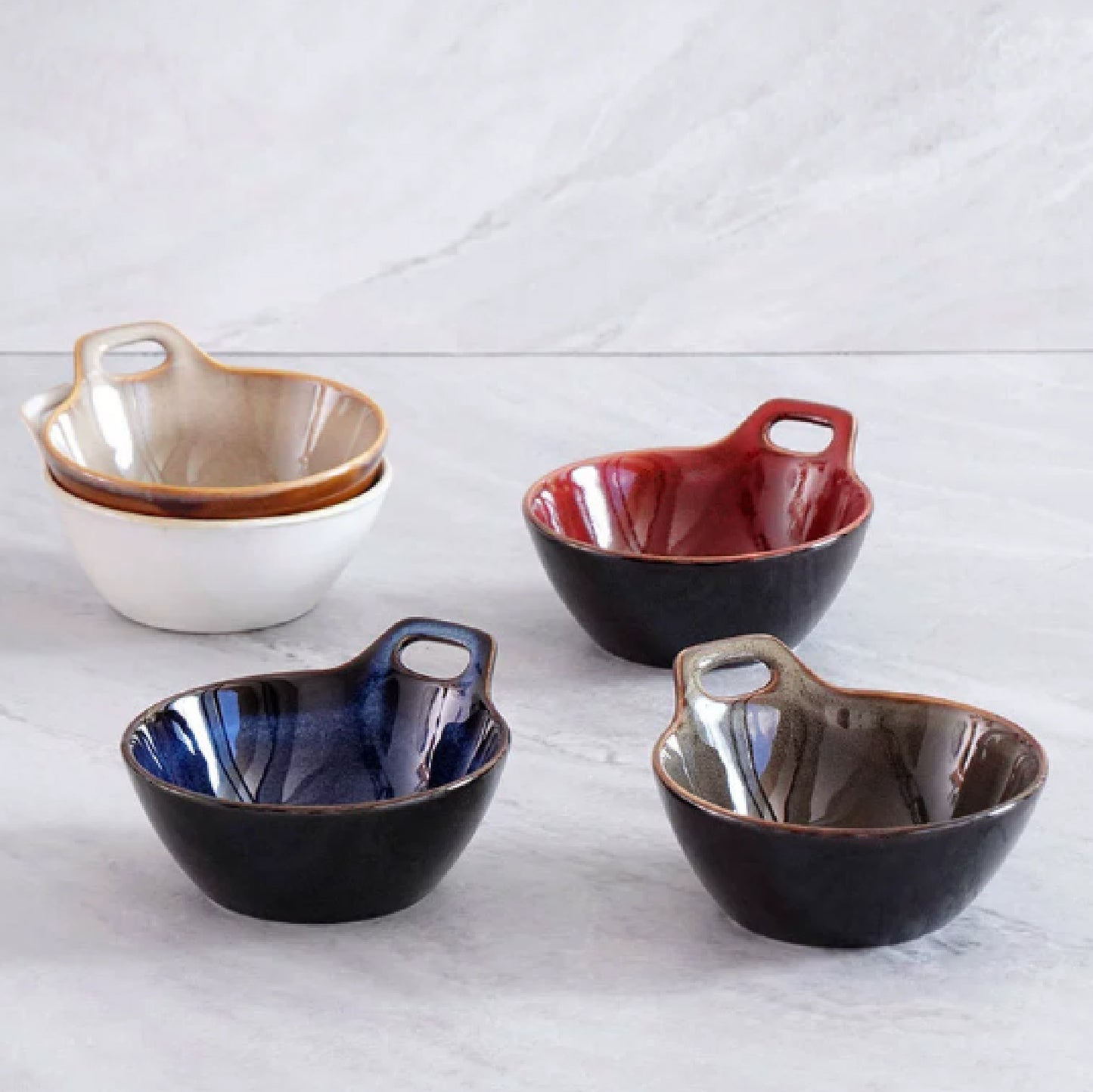 4.5吋窯變釉單柄碗 | 5色 | 14.4 cm 陶瓷 碗