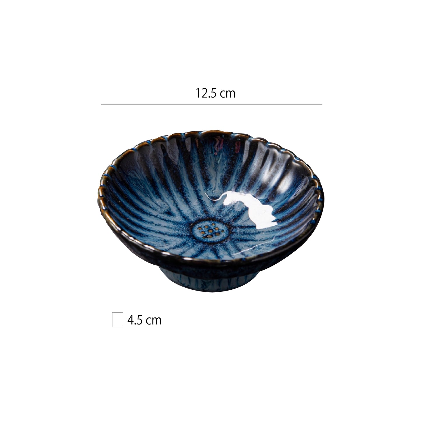 5吋花形高腳碗 | 7色 | 直徑 12.5 cm 陶瓷 碗