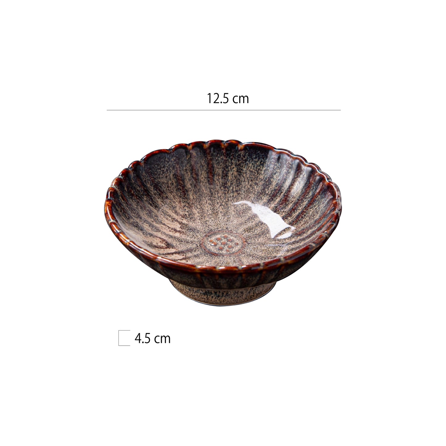 5吋花形高腳碗 | 7色 | 直徑 12.5 cm 陶瓷 碗