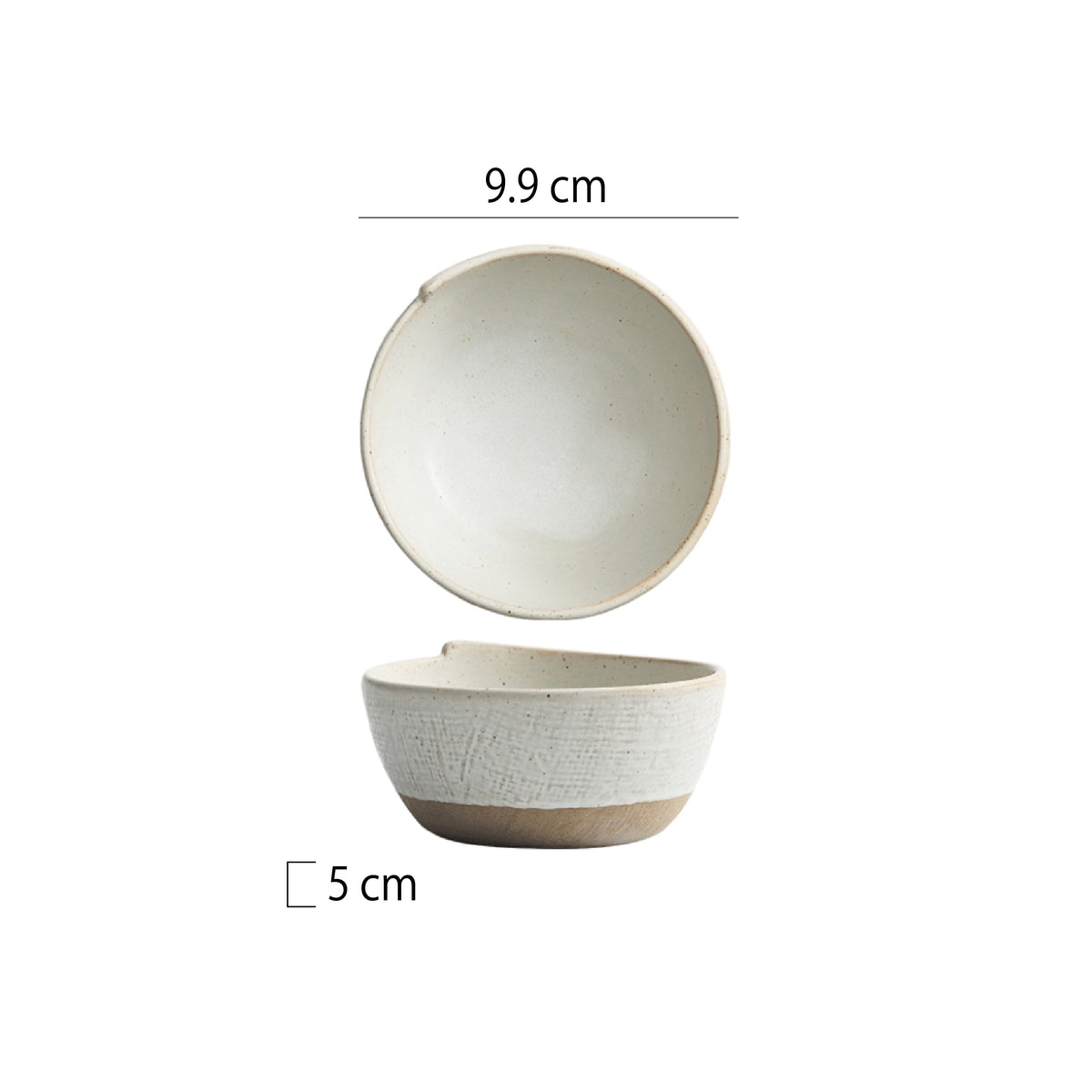 粗陶布紋摺紙碗 | 2色 | 直徑9.9~15 cm 陶瓷 醬料碗 - 好生活實驗所