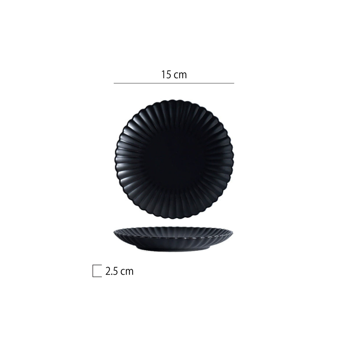 菊花型圓平盤 | 5色 | 直徑 15~25 cm 陶瓷 圓淺盤 - 好生活實驗所