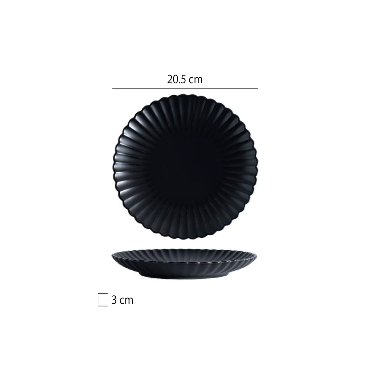 菊花型圓平盤 | 5色 | 直徑 15~25 cm 陶瓷 圓淺盤 - 好生活實驗所