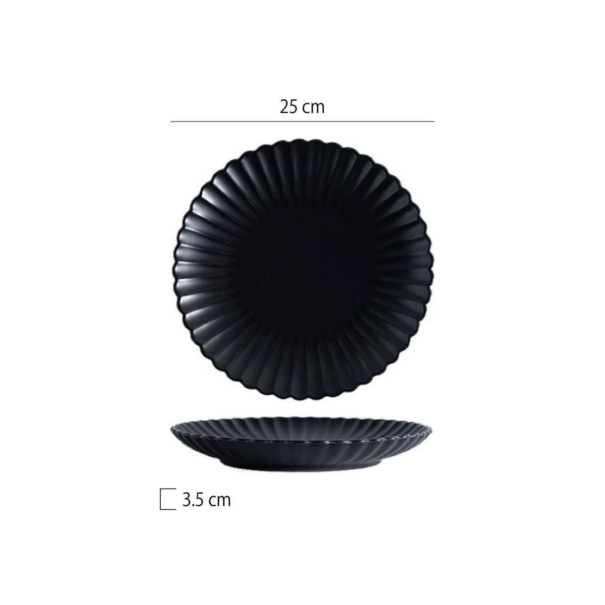 菊花型圓平盤 | 5色 | 直徑 15~25 cm 陶瓷 圓淺盤 - 好生活實驗所