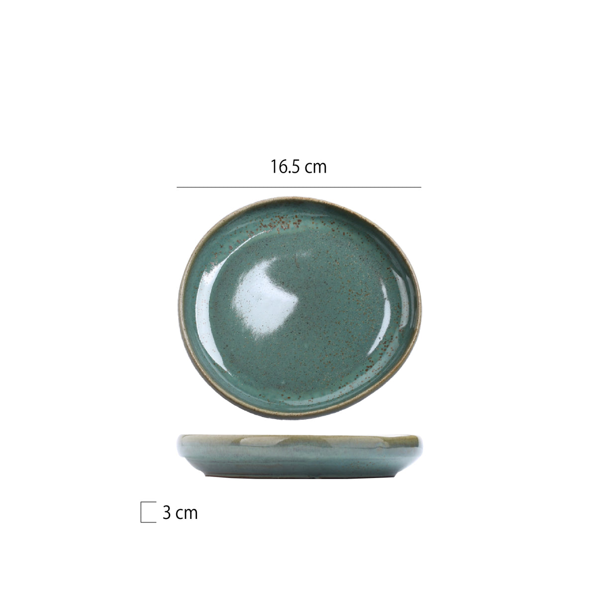 窯變釉異型深盤 | 墨綠 | 直徑 16.5~25.6 cm 陶瓷 圓深盤 - 好生活實驗所