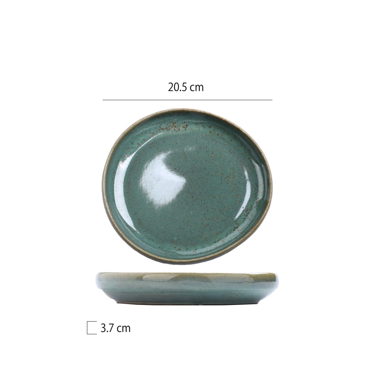 窯變釉異型深盤 | 墨綠 | 直徑 16.5~25.6 cm 陶瓷 圓深盤 - 好生活實驗所