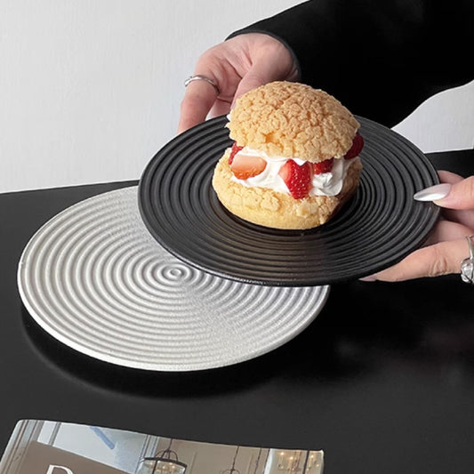 陶瓷點心碟 | 日式庭園枯山水 | 直徑 16 cm 陶瓷 圓淺盤