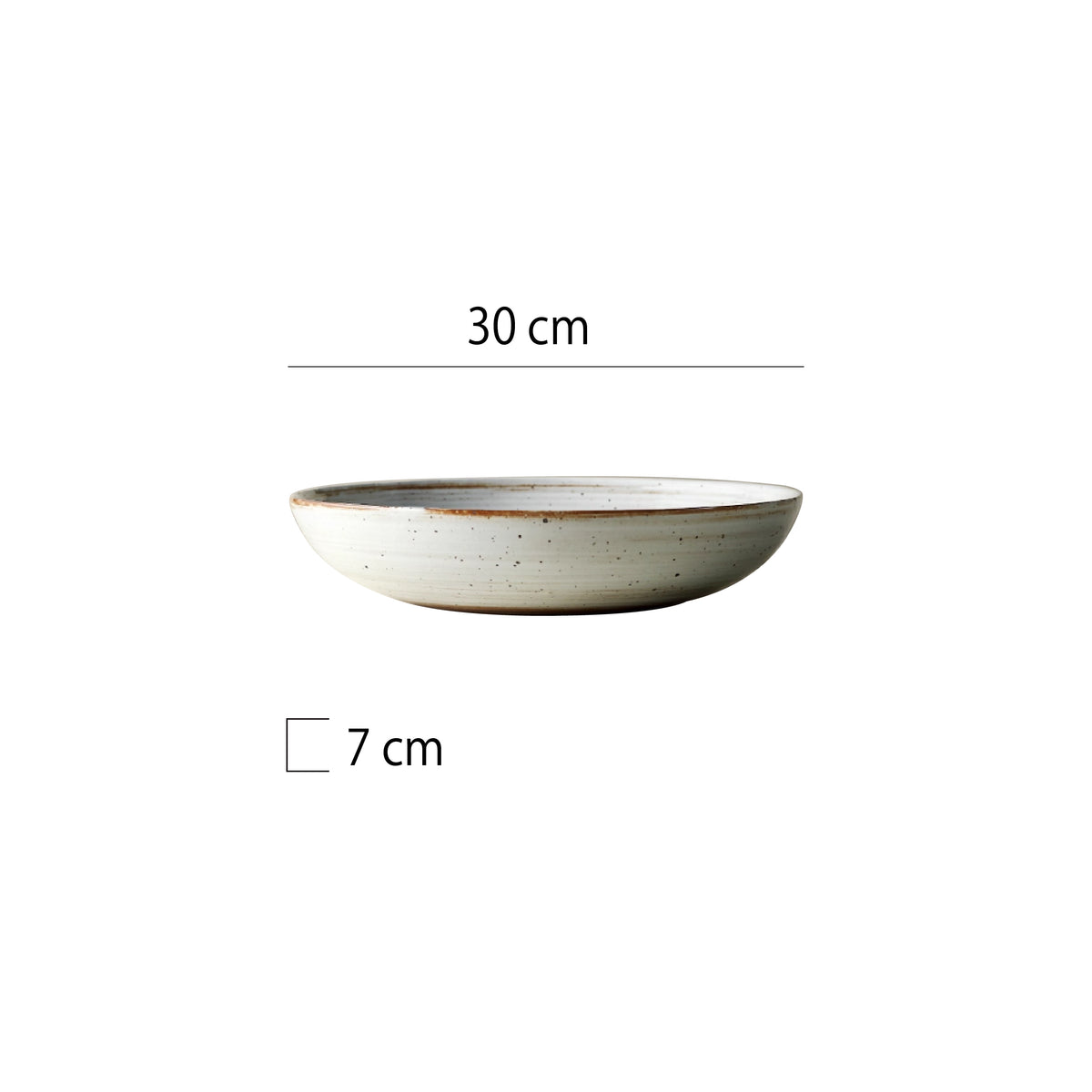 粗陶窯變圓深盤 | 4色 | 直徑 30 cm 陶瓷 圓深盤 - 好生活實驗所