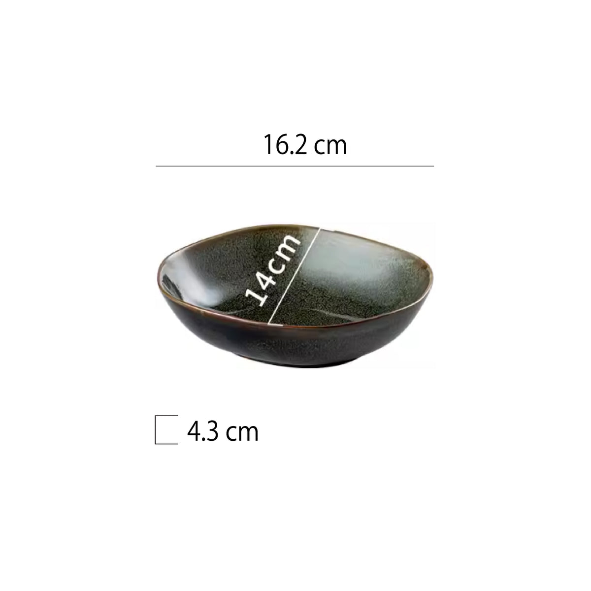 山野風異型深盤 | 8色 | 長 16.2 cm 陶瓷 異型深盤 - 好生活實驗所