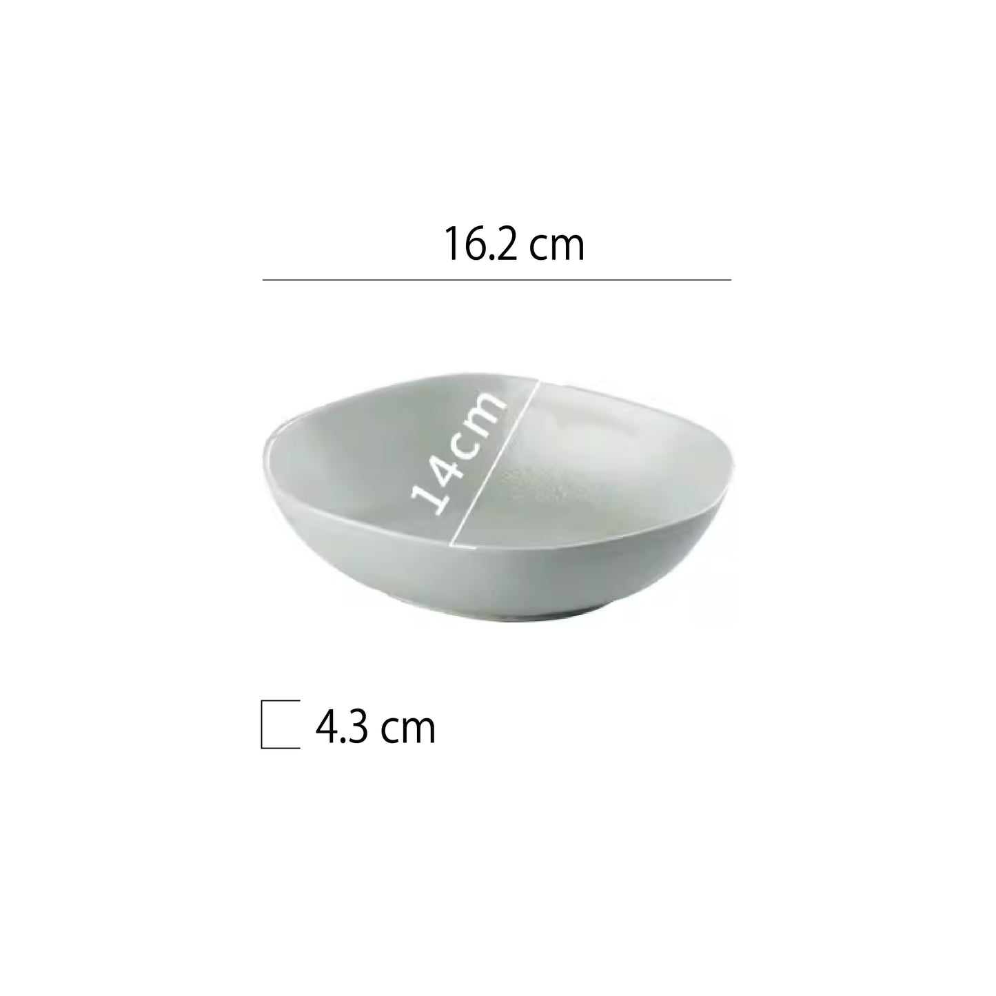 山野風異型深盤 | 8色 | 長 16.2 cm 陶瓷 異型深盤