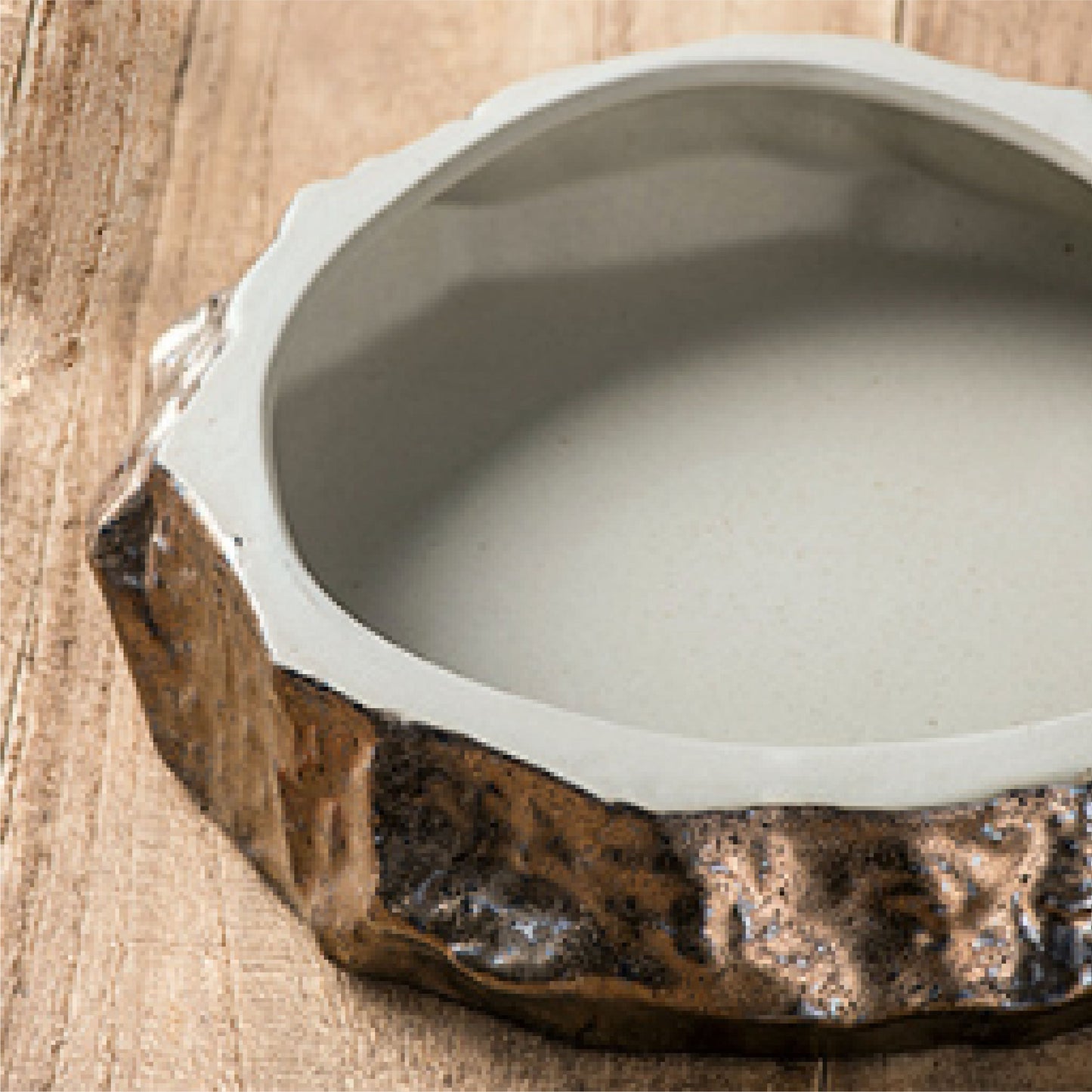 石紋盤 | 啞光白 | 27.5 cm 陶瓷 大平盤