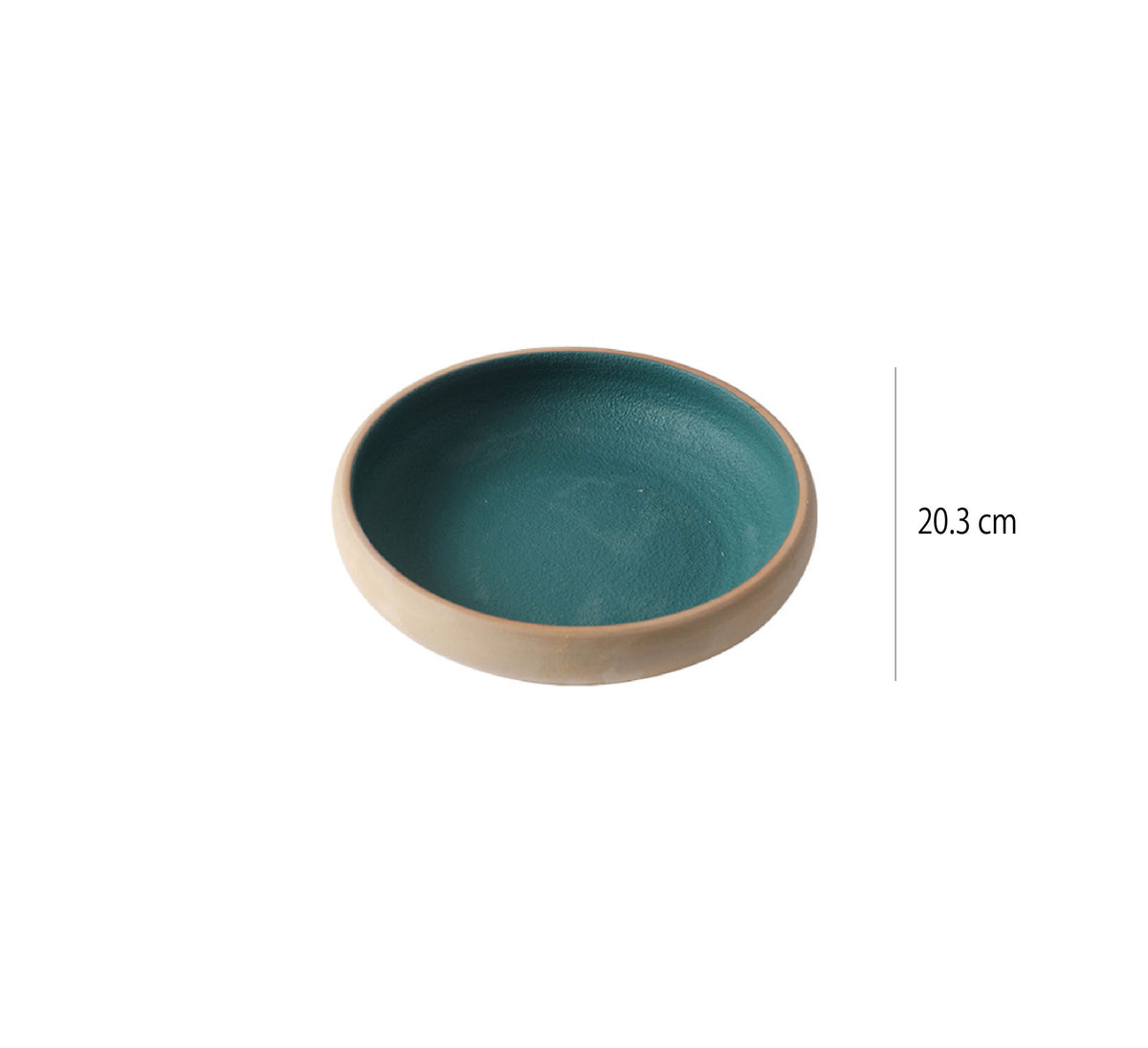 撞色湯盤 | 粉綠 | 20.3 cm 陶瓷 湯盤 - 好生活實驗所