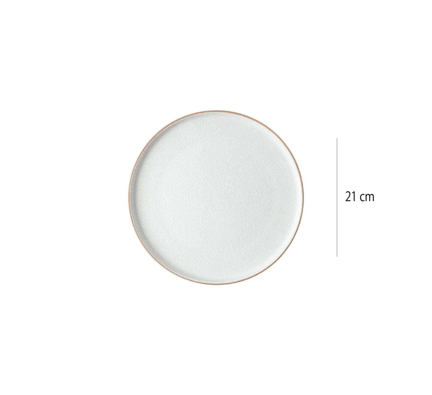 撞色淺盤 | 粉白 | 21.1 cm 陶瓷 中淺盤 - 好生活實驗所