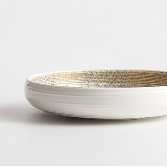 墨金盤 | 白金 | 25cm 陶瓷 大深盤