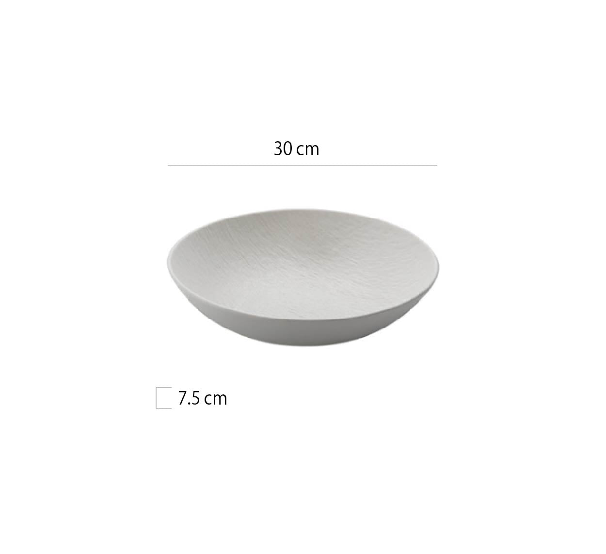 純色石紋盤 | 杏白 | 20~30 cm 陶瓷 深圓盤