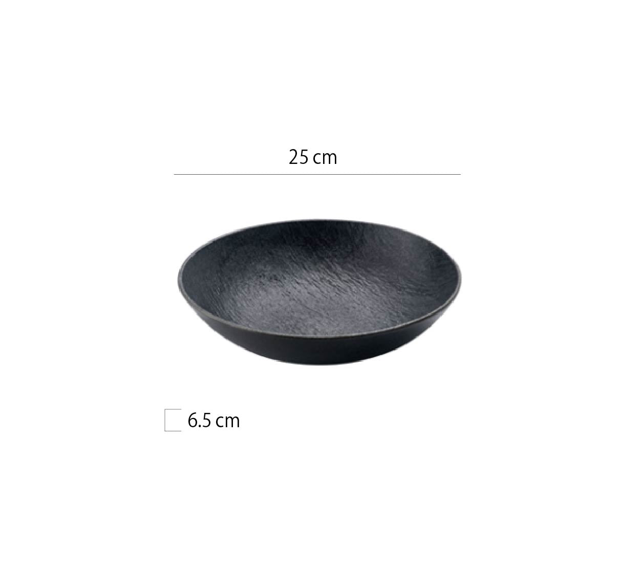 純色石紋盤 | 石黑 | 20~30 cm 陶瓷 深圓盤
