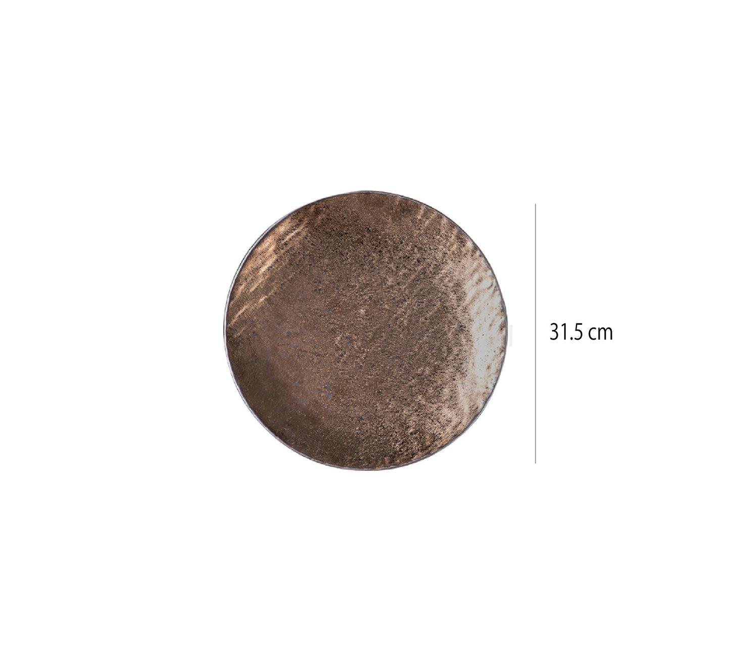 石紋盤 | 金 | 31.5 cm 陶瓷 大圓淺盤 - 好生活實驗所